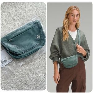 lululemon all night festival bag 2L💗medium forest